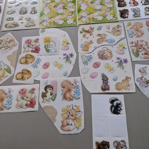 Cute animal Sticker lot 3 sealed packs 15 complete sheets - Picture 3 of 7